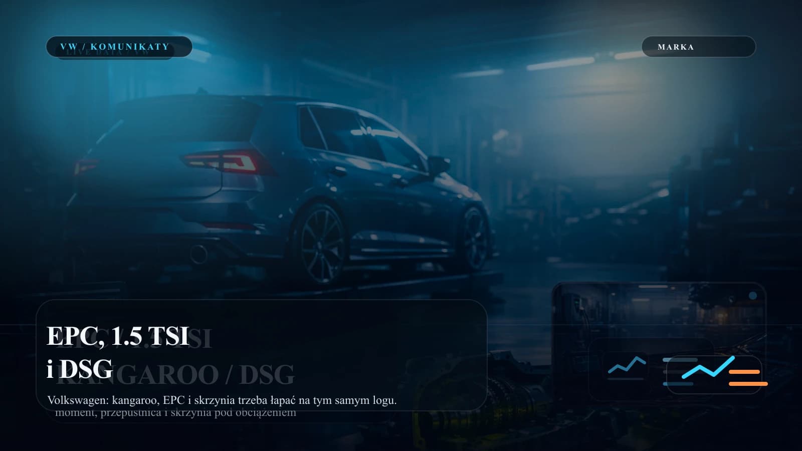 Volkswagen z karta komunikatow EPC, 1.5 TSI i DSG.